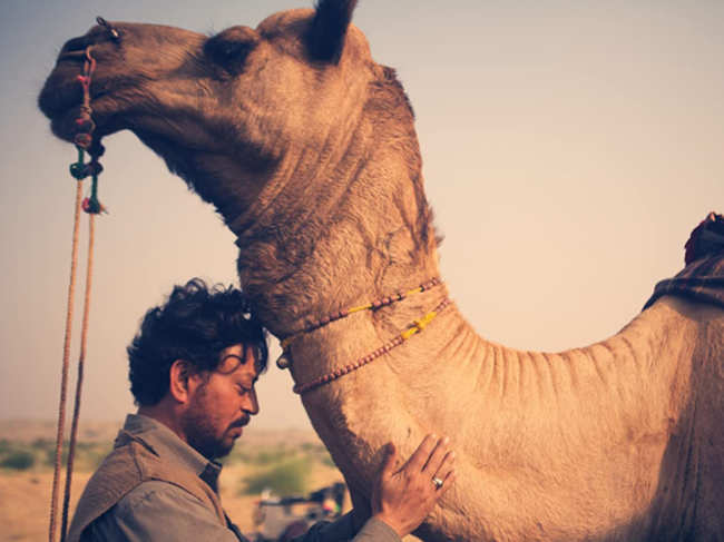 ?Irrfan Khan played the role of a camel trader in the movie. ?