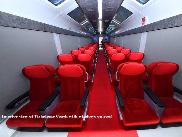 Indian Railways' fancy Vistadome coaches set to get faster - Luxury trains  | The Economic Times