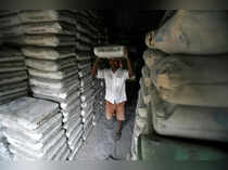 Ultratech cement inside a shop in Agartala