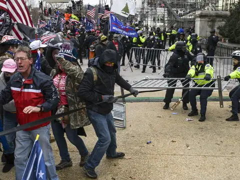 Angry protesters