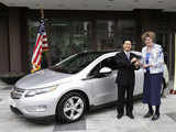 US Ambassador to South Korea recieves key of Chevrolet Volt