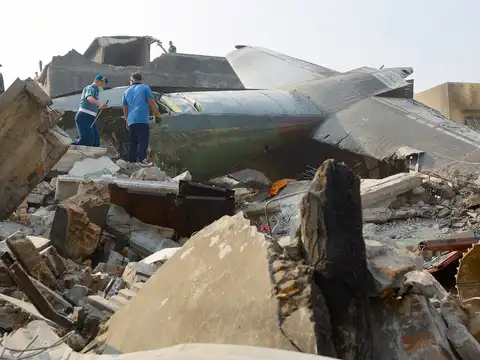 Military plane crashed