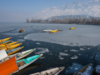 SDRF personnel deployed in frozen Dal lake to prevent people from walking