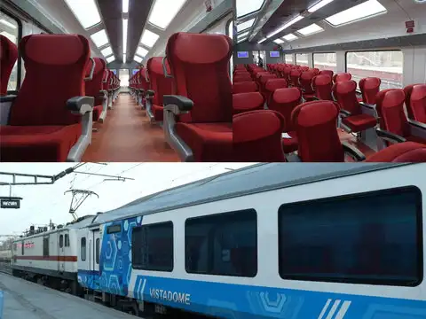 Train with a 'vistadome coach'