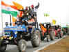 Rajasthan farmers take out tractor rally into neighbouring Haryana