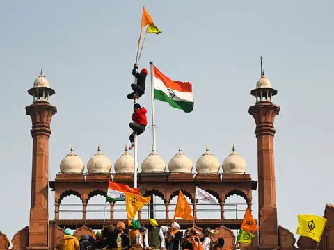 Red Fort desecrated