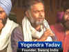 Tikait’s four drops of tear washed away “kalank” on farmers: Yogendra Yadav