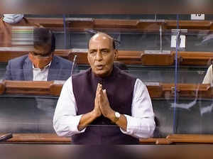 **EDS: VIDEO GRAB** New Delhi: Union Home Minister Rajnath Singh speaks in the L...