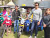 Bollywood actor Sonu Sood distributes e-rickshaws to needy in hometown Moga