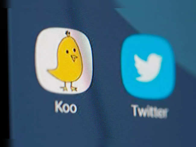 FILE PHOTO: Twitter and Koo app logos are seen on smartphone in this illustration taken