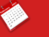 List of bank holidays in February 2021