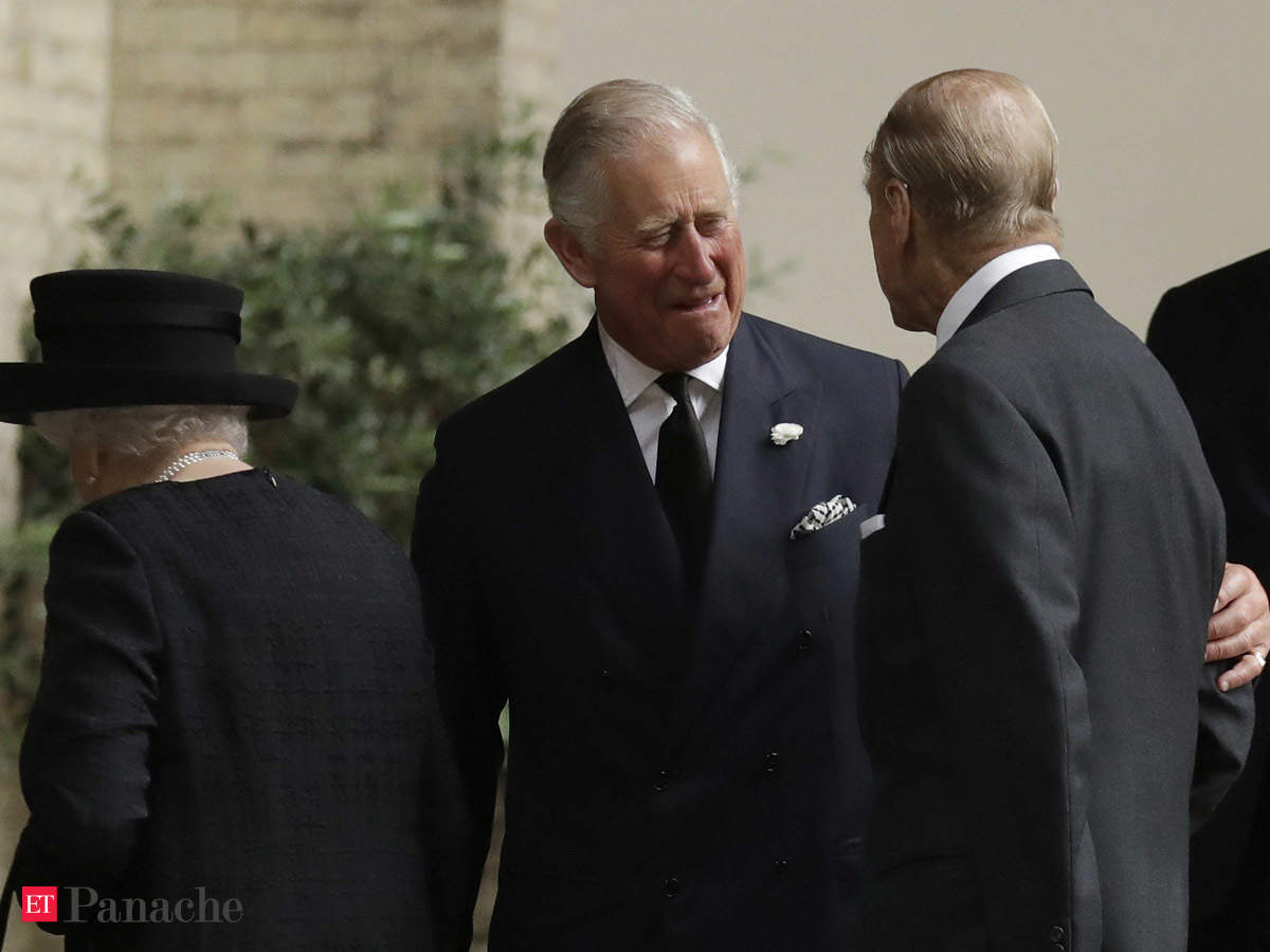 Prince Philip Prince Charles Sits By His Father Prince Philip In London Hospital The Economic Times