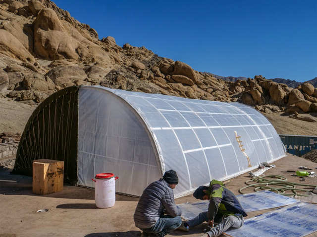 Solar-powered tents