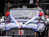 Britain's Prince William and his wife Catherine, Duchess of Cambridge