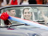 Britain's Prince William, Kate Duchess of Cambridge