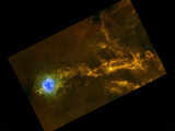 Filaments of gas in the IC5146 interstellar cloud