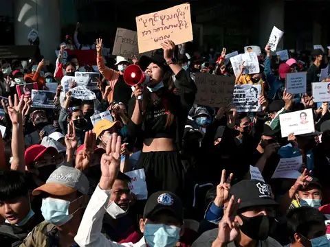 The protest