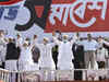 Bengal grand alliance rally, but cracks show