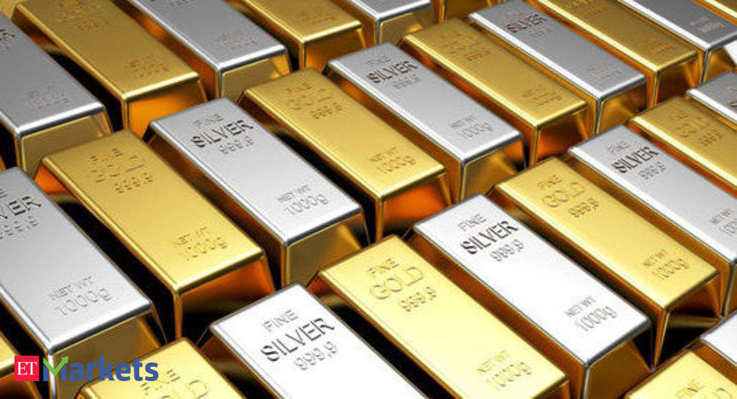 Gold Price Mcx Gold Price Sheds Rs 180 Silver By Over Rs 500 The Economic Times
