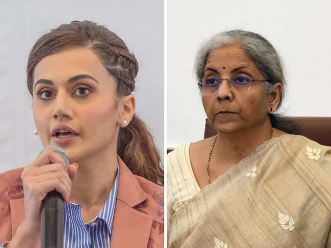 In a statement, Finance Minister Nirmala Sitharaman said that Taapsee Pannu was raided in 2013 as well.​