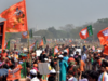 Crowds paint Kolkata saffron for Prime Minister Narendra Modi's rally