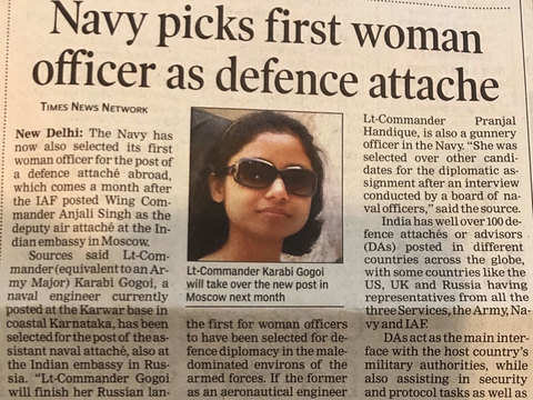 After 23 years, Indian Navy deploys women officers on warships