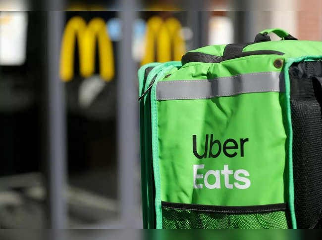 FILE PHOTO: An Uber Eats delivery bag is seen in this photo.