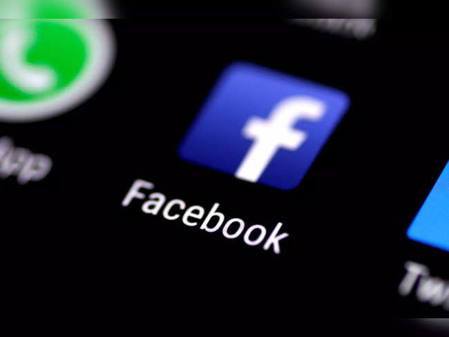 FILE PHOTO: The Facebook application is seen on a phone screen