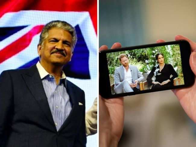 Anand Mahindra said that the dramatised Harry-Meghan video of Oprah interview was shared by an English friend. ?