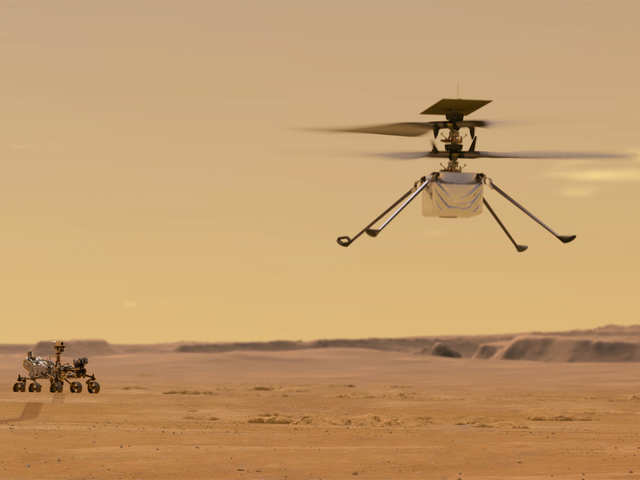 A Helicopter ride on Mars