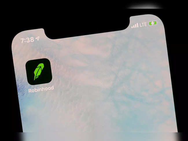 The Robinhood App is displayed on a screen