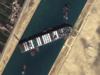 Stranded container ship 'partially refloated', but still stuck in Suez Canal