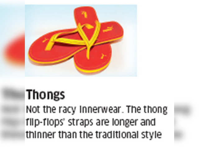 Thong-style flip-flops results in in sore feet