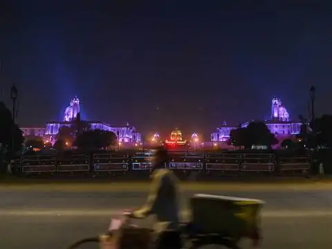 Empty street as night curfew kicks in