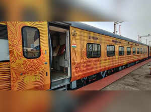 **EDS: IMAGE POSTED BY @PIB_India** New Delhi: Agartala Rajdhani Special train w...