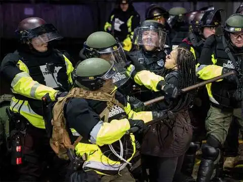 ​Gas canisters on protestors