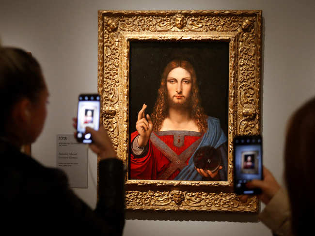​The painting of Christ has not been seen in public since it was bought for $450 million by the Saudi royal family in 2017.​