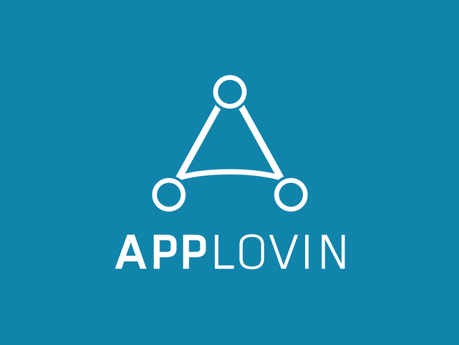 applovin-logo-whiteonblue-stacked