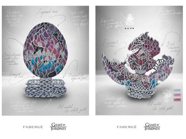 This one-of-a-kind bespoke creation is reminiscent of Daenerys’ dragon eggs.