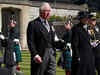 Prince Philip makes final journey followed by Charles, William and Harry