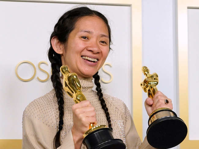 Chloe Zhao is also the first woman of colour in the Academy Award's history to win the best directing award.