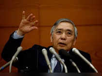 FILE PHOTO: Bank of Japan Governor Haruhiko Kuroda speaks at a news conference in Tokyo