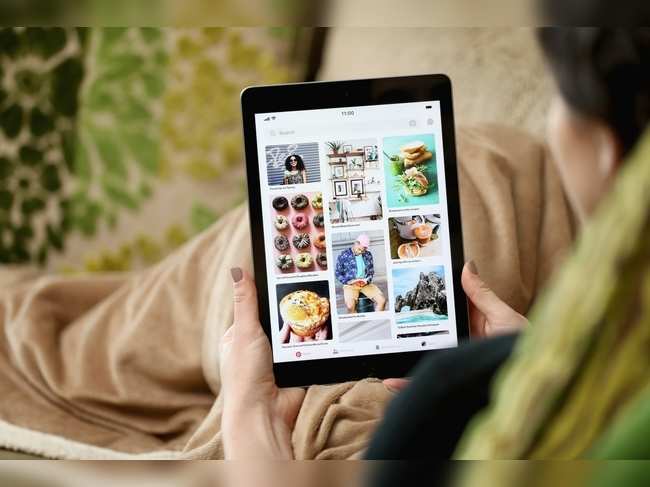 Pinterest iPad home feed