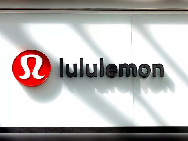 FILE PHOTO: The logo for Lululemon Athletica is seen outside a retail store in New York