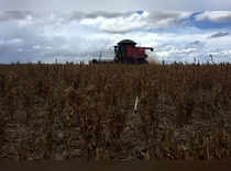 FILE PHOTO: Soybeans are harvested at a farm in Porto Nacional
