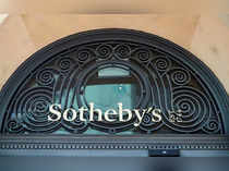 FILE PHOTO: A logo is pictured on Sotheby's in Geneva