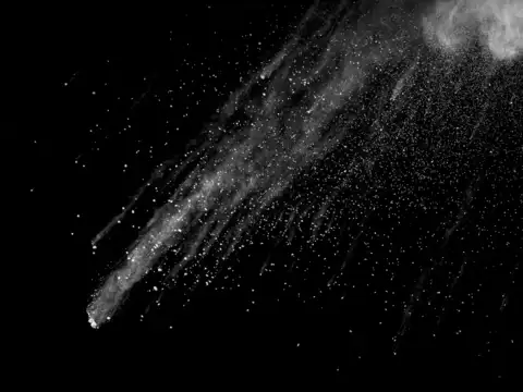 Shower of debris