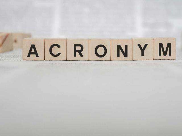 ​Say no to acronyms