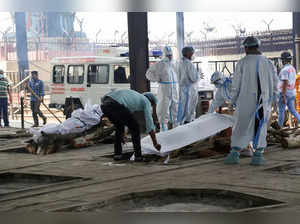 Cremation of COVID-19 victims at Nigambodh Ghat