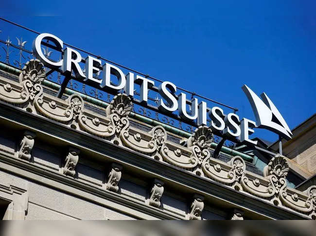 Credit Suisse logo is seen in Zurich